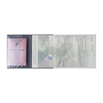 Etui carte grise et cartes personnalisé en cuir recyclé - Fab France -  Vertlapub