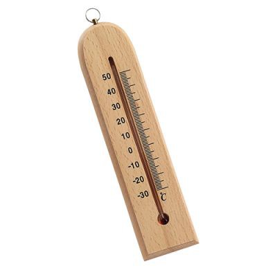 Thermomètre Publicitaire Vintage en Bois en vente sur Pamono