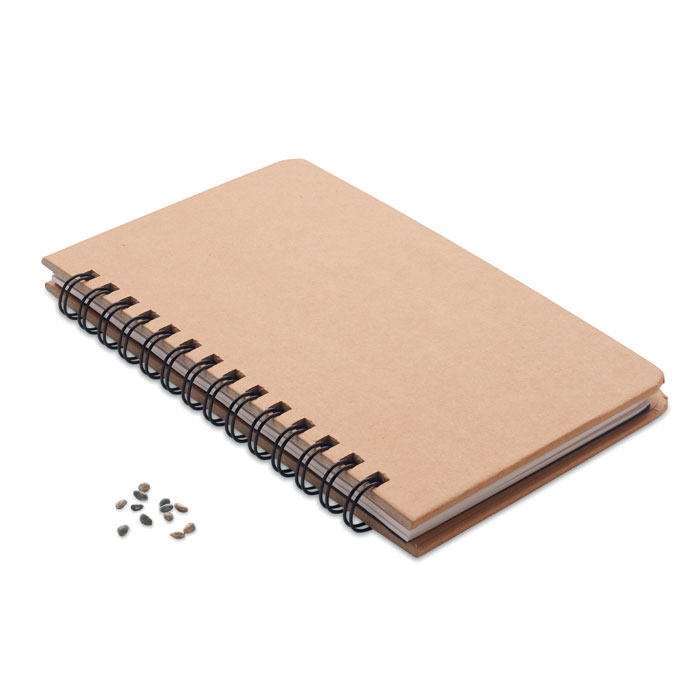 Carnet A5 en papier certifié avec graines de pin - GROWNOTEBOOK - Vertlapub
