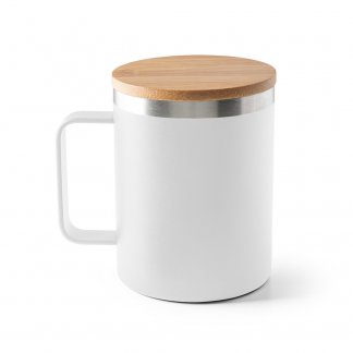 Mug publicitaire double paroi en inox recyclé - 420ml - LAUDA