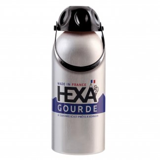 Gourde française publicitaire en aluminium recyclé - 630ml - HEXAGOURDE - sans bouchon